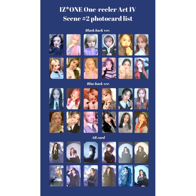 Bộ ảnh in hình album One-reeler của nhóm nhạc IZ*ONE