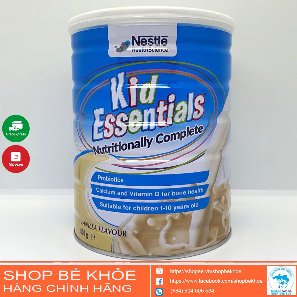 Sữa Kid Essentials cho bé biếng ăn , nhẹ cân và thấp còi - Úc: 800gram