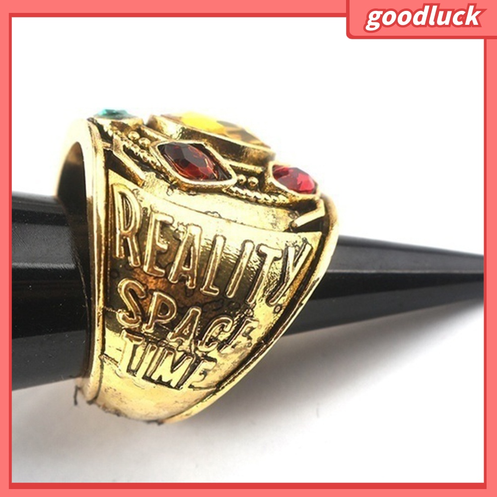 Nhẫn thời trang in chữ Infinity War Thanos nhiều màu sắc cho nam