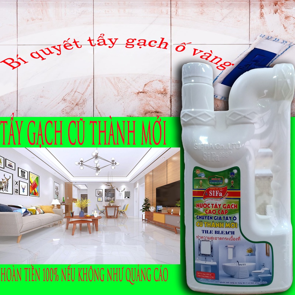 Tẩy bồn cầu, chất tẩy đa năng, tẩy gạch ố vàng, tẩy nhà tắm, tẩy nhà vệ sinh, tẩy xi măng-SIFA999, OK-TB