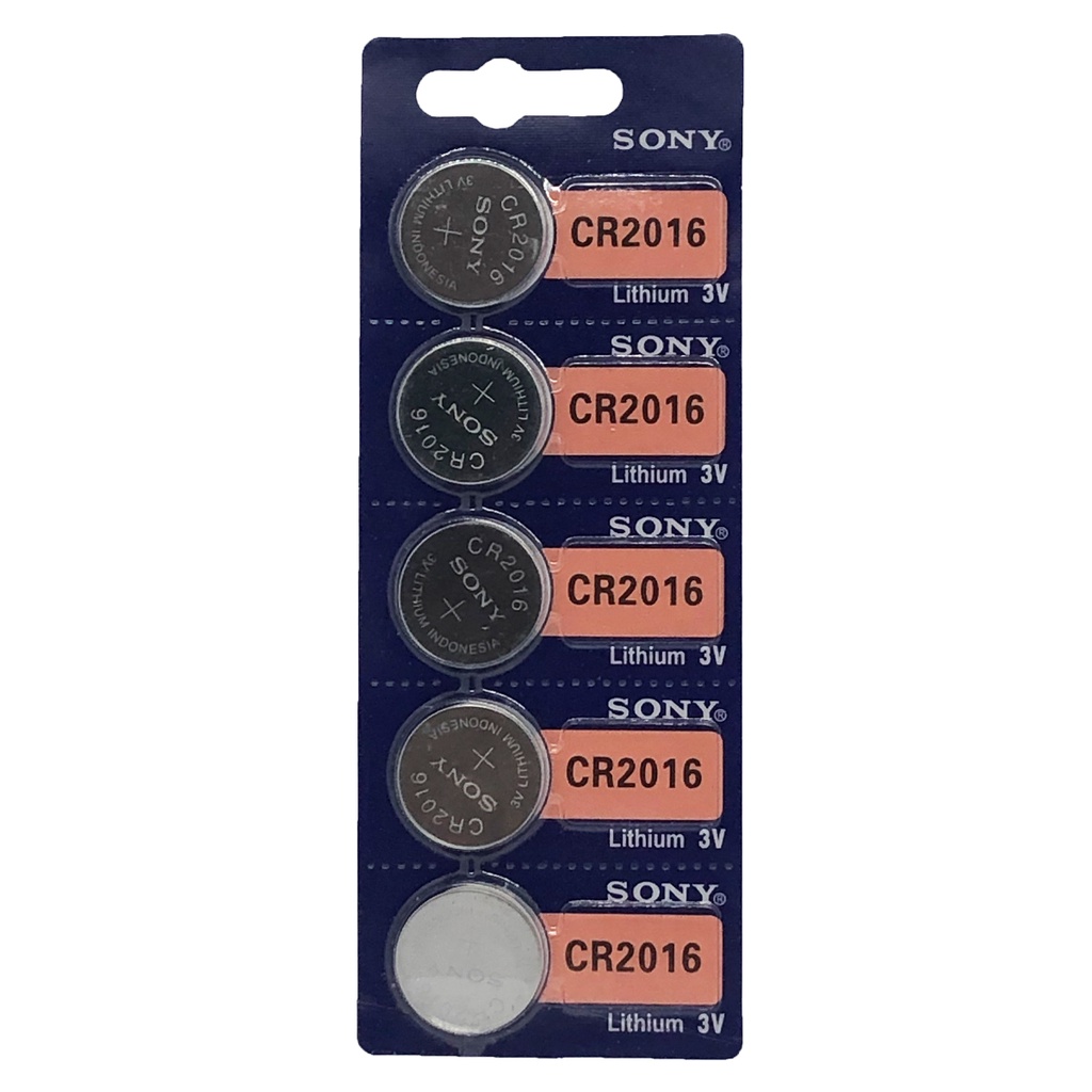 Pin Cúc áo Sony Lithium 3V CR2016, CR2025, CR2032 - Vỉ 5 viên