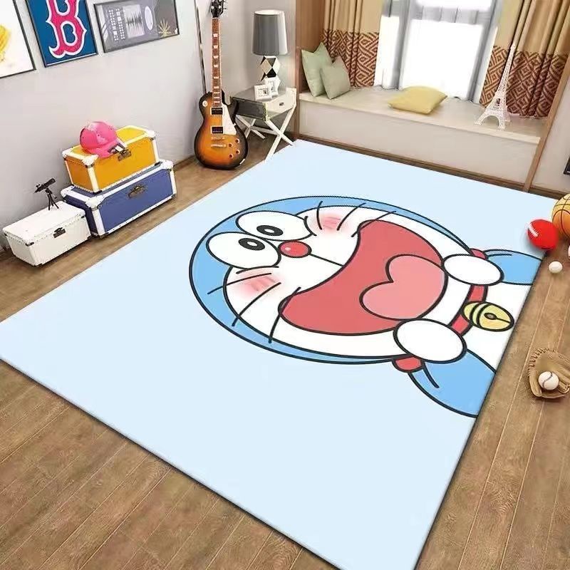 Thảm Trải Sàn Họa Tiết Hoạt Hình Doraemon Đơn Giản Trang Trí Nhà Cửa