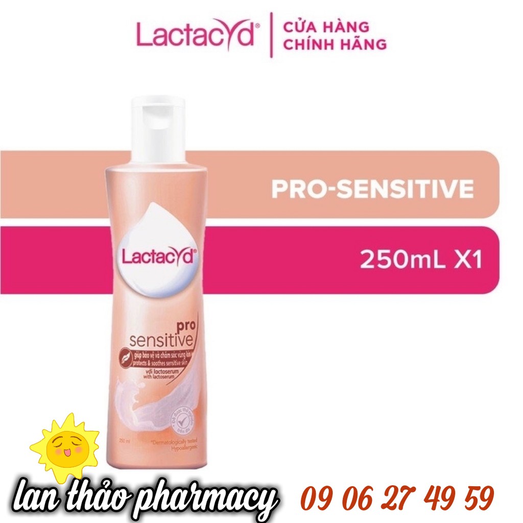 Dung Dịch Vệ Sinh Phụ Nữ Lactacyd Pro Sensitive Chai 250ml