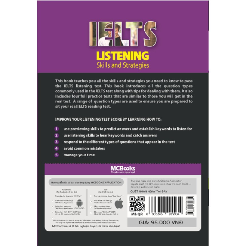 Sách - Ielts Listening: Skills and Strategies (Trong Bộ Bí Kíp Tự Học IELTS 9.0)