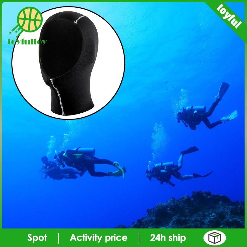 [Toyfulcabin] Mũ Trùm Đầu Giữ Nhiệt Co Giãn Bằng Cao Su Tổng Hợp Dùng Khi Lặn Dưới Nước