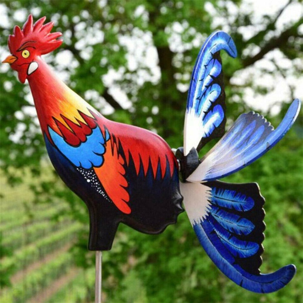 Windmill Simulation Animal Spinner Statue Sculpture Gift for Garden Courtyard Farm Decoration fashionroad