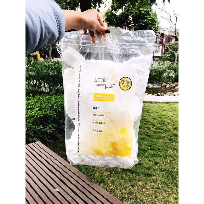 [Mã COS1904 giảm 8% đơn 300K] BÔNG TẨY TRANG PHÁP TETRA LE SOIN LARETAT PUR 600m