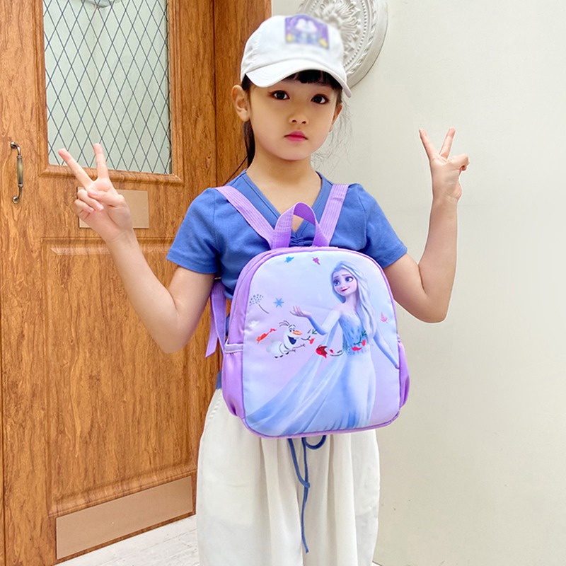 Balo Đi Học Họa Tiết Hoạt Hình Cho Bé Gái Se7en