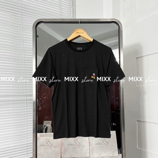 Áo thun nữ mickey thêu túi chất thun cotton mềm mịn thoáng mát phom suông rộng trẻ trung thời trang