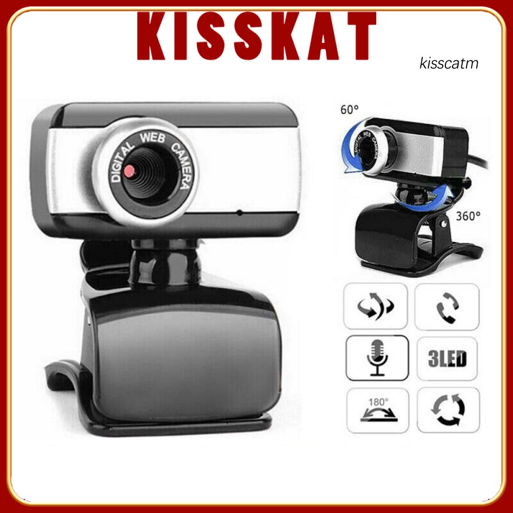 Webcam Kiss-Ws Usb 2.0 640x480 Kèm Mic Cho Máy Tính