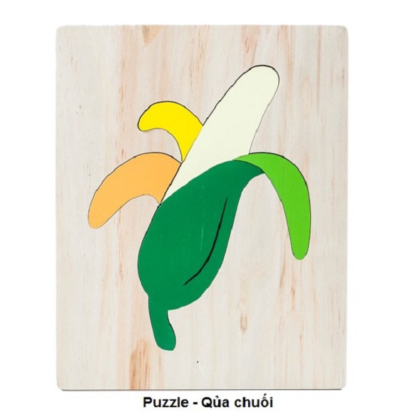 Tranh ghép 19 loại hoa,rau củ quả - Wooden Puzzle 20x25cm - PHẦN 1