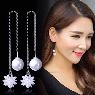 Bông tai đá pha lê xuyên tai