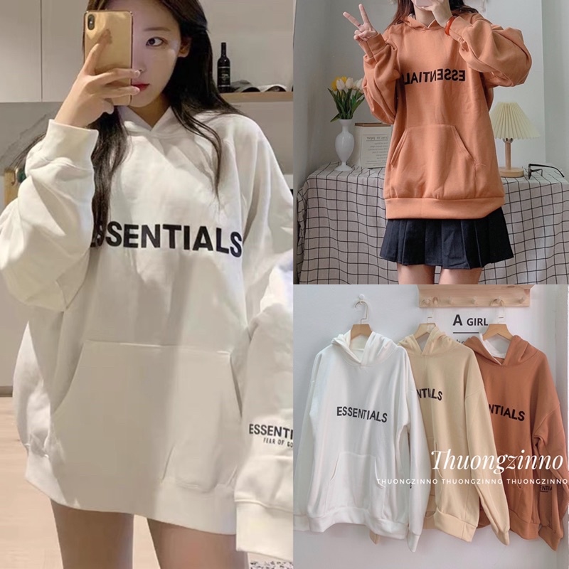 Ảnh thật/Video]Áo hoodie nỉ bông hình gấu dài tay siêu đẹp Áo hoodie dáng rộng basic | BigBuy360 - bigbuy360.vn