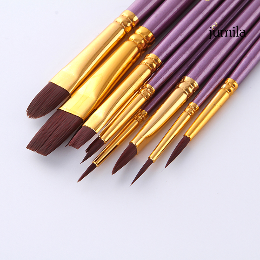 Set 10 cọ vẽ tranh chuyên nghiệp tiện lợi