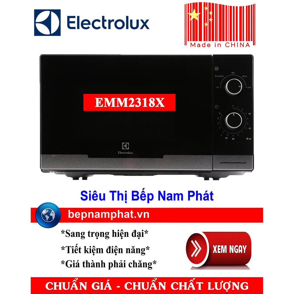 Lò vi sóng để bàn Electrolux EMM2318X sản xuất Trung Quốc