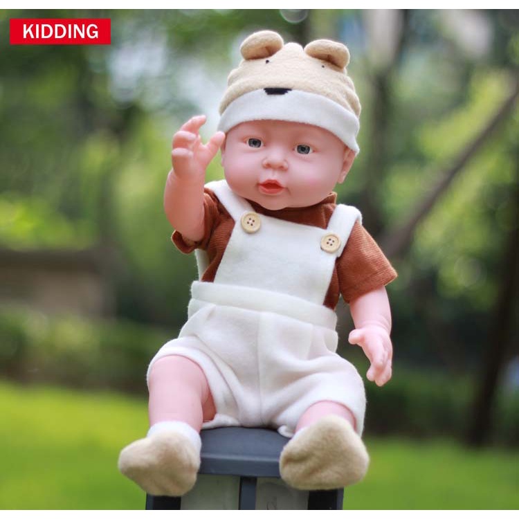 Búp Bê Em Bé Gái , Bé Trai Silicon Trong Set Đồ Dễ Thương - Cao 41cm