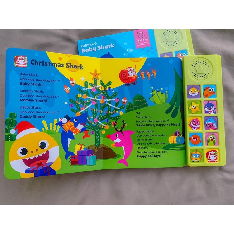 Sách Nhạc Baby Shark Pinkfong - Chính hãng - Sách âm thanh cho bé 1,2,3,4 tuổi sound book