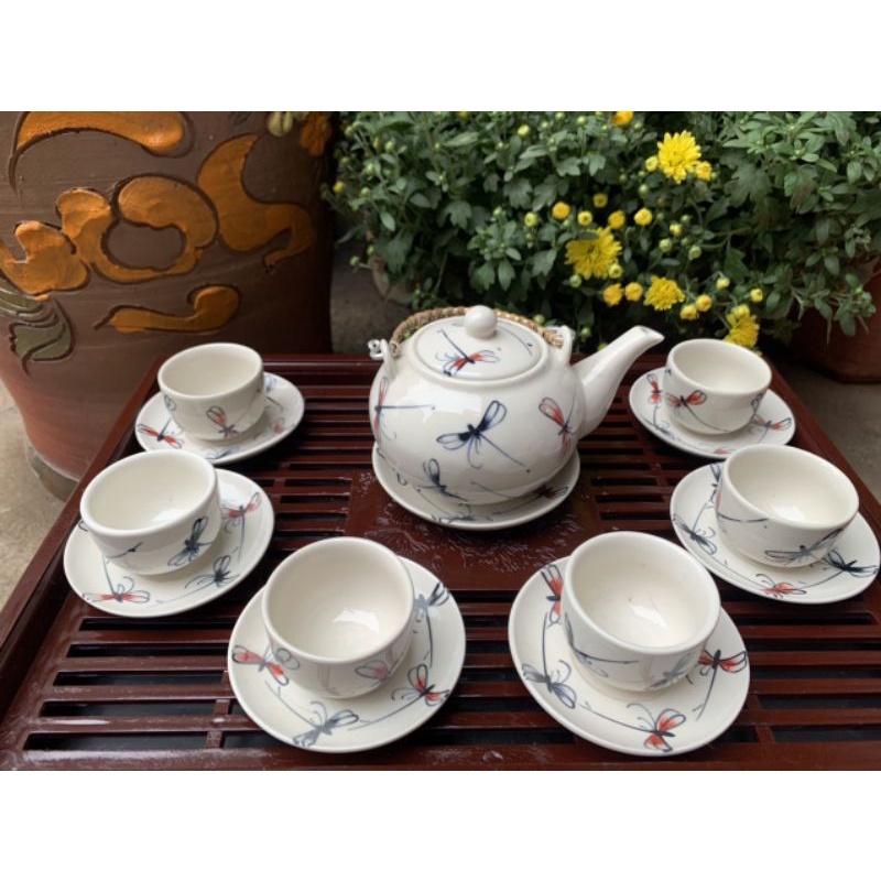 BỘ ẤM CHÉN CHUỒN CHUỒN BÁT TRÀNG CAO CẤP
