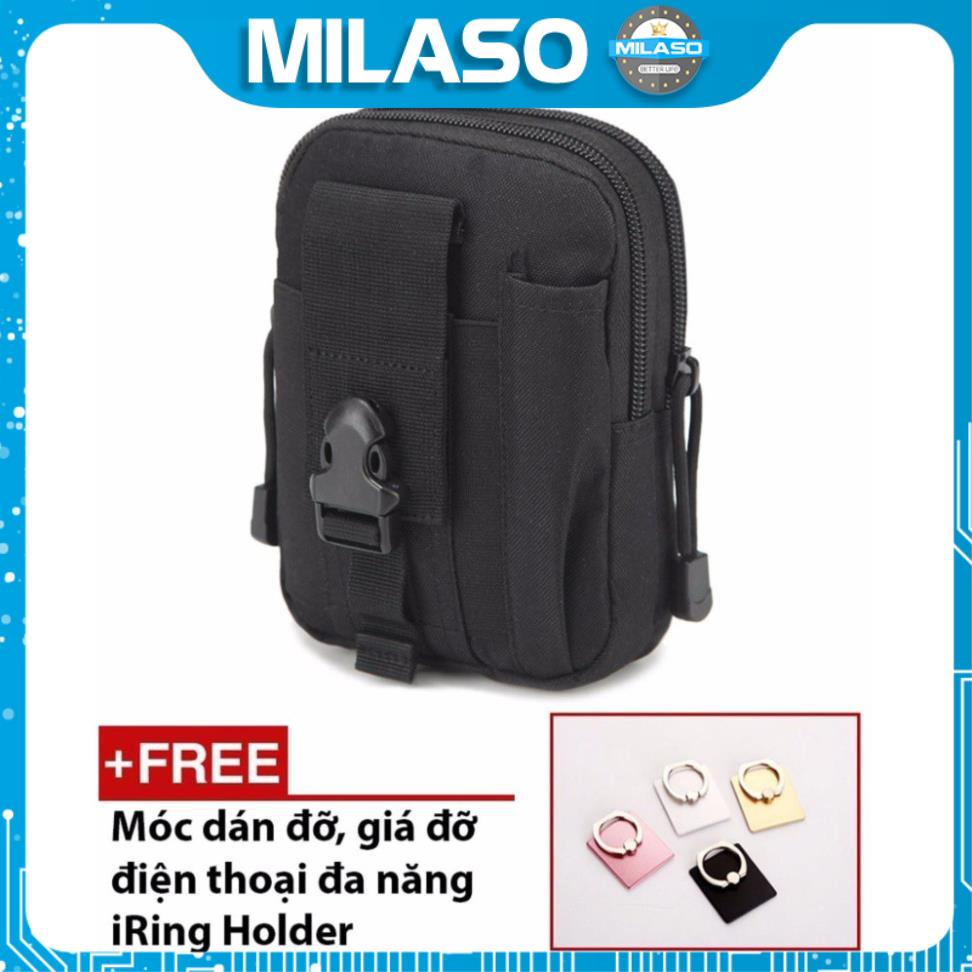 [Tặng móc iRing] Túi Du Lịch Chống Nước Nam Nữ MILASO Đeo Hông Đi Du Lịch, Xe Máy Nhiều Ngăn Đa Năng FB-001029-IR