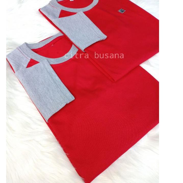 Áo Thun Đỏ Dài 3/4 Kiểu RAGLAN Thời Trang Trẻ Trung
