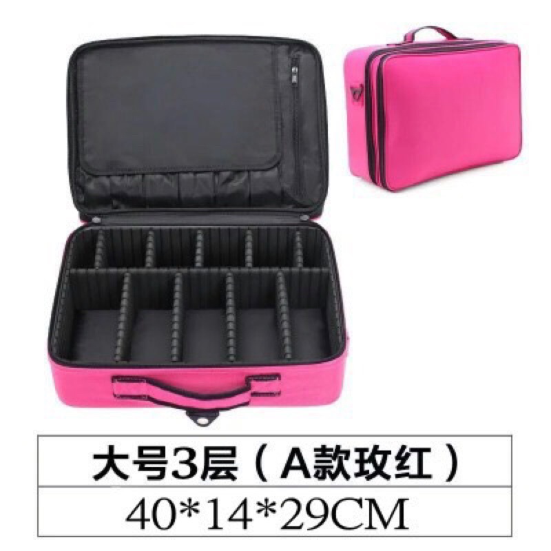 Cốp vải đựng đồ trang điểm phun xăm Nail có 2 quai đeo như Balô