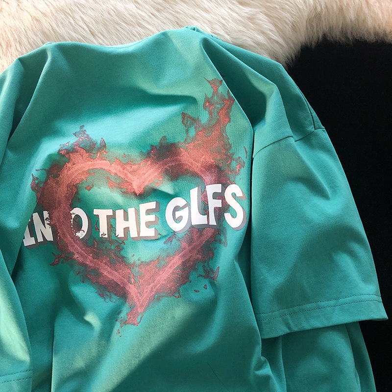 Áo Thun Dáng Rộng Ngắn Tay Thời Trang Mùa Hè Hàn Quốc Dành Cho Nữ 2022