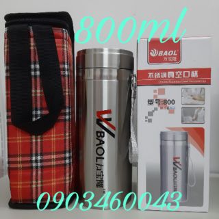 COMBO BÌNH GIỮ NHIỆT BAOL +TÚI  800ML,1000ML