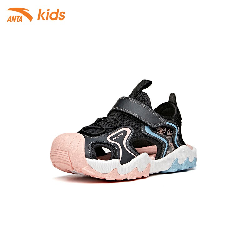 Sandals bít mũi bé gái phối màu độc đáo thương hiệu Anta Kids 332129979-6