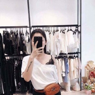 Áo hở vai hong sen