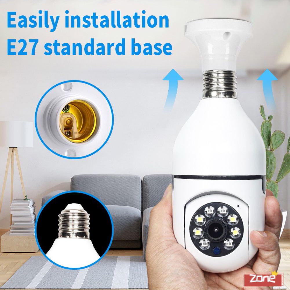 Yoosee E27 Led Hd 1080P Camera Ip Không Dây Toàn Cảnh Nhà An Ninh Wifi Camera Quan Sát thông Minh Bóng Đèn Máy Ảnh Hai Âm Thanh Tầm Nhìn Ban Đêm Camera 'Vùng