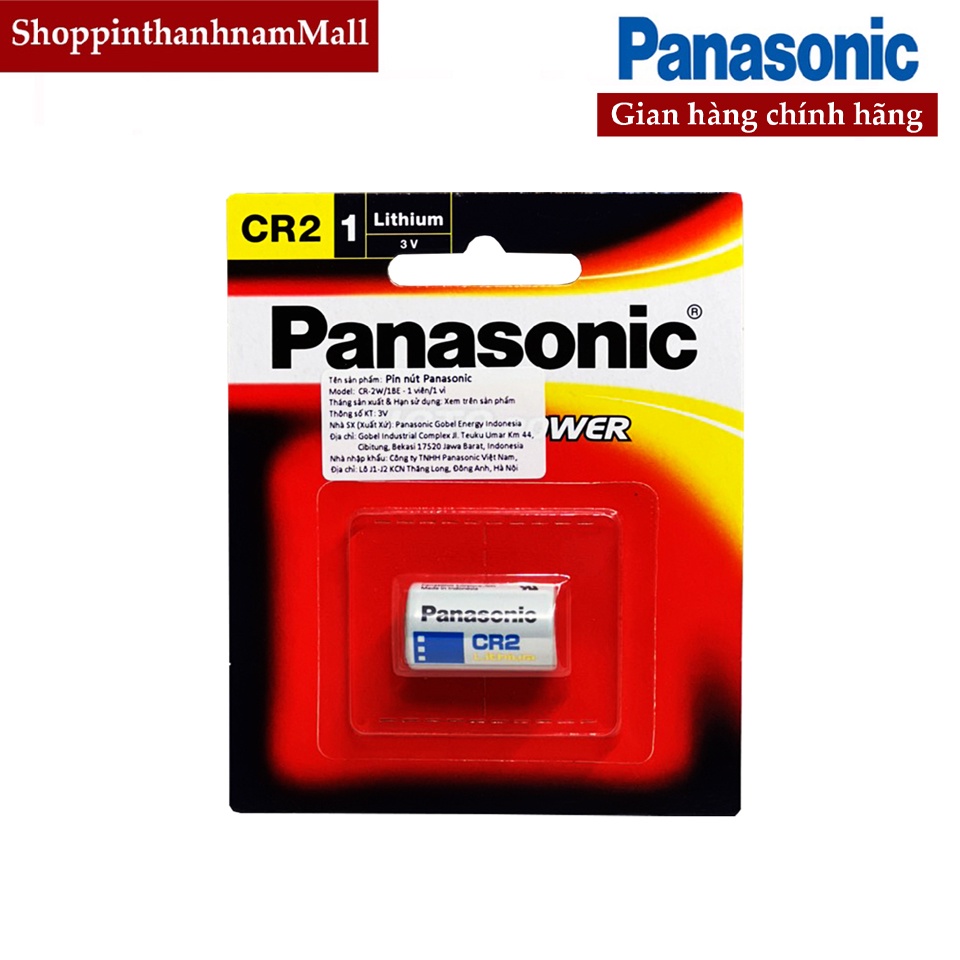 Pin CR2 Panasonic lithium 3V vỉ 1 viên chính hãng thay máy đo khoảng cách