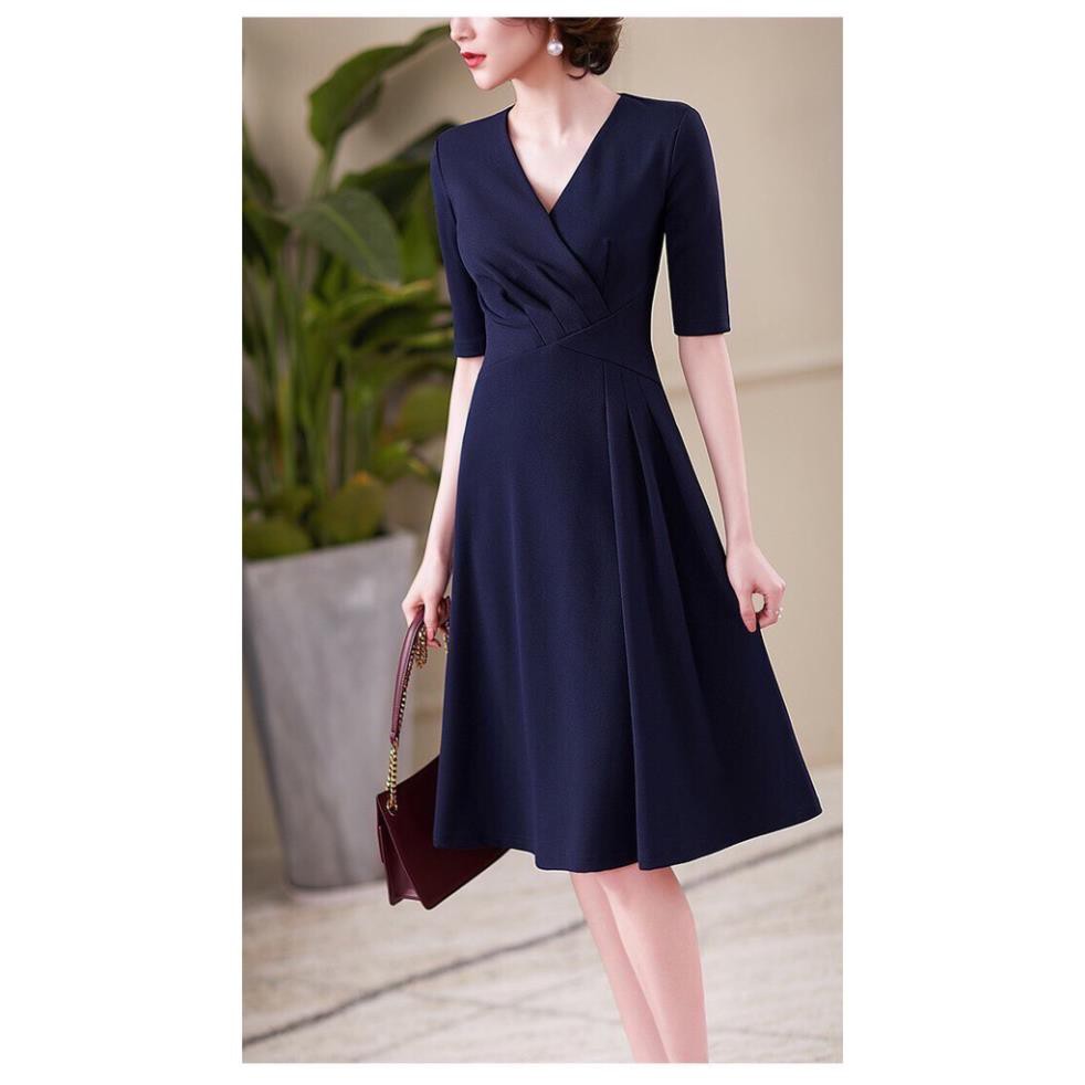 VÁY ĐẸP ĐẦM DÁNG XÒE| ĐẦM SANG CHẢNH| ĐẦM DÁNG XOÈ ĐẮP NGỰC XẾP LI | BigBuy360 - bigbuy360.vn