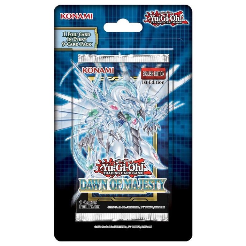 1 pack Yugi Oh chính hãng - Dawn of Majesty ( Tách từ booster box )