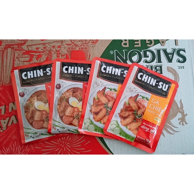 Xốt gia vị hoàn chỉnh Chin-su Thịt kho tàu/gà chiên nước mắm 7G