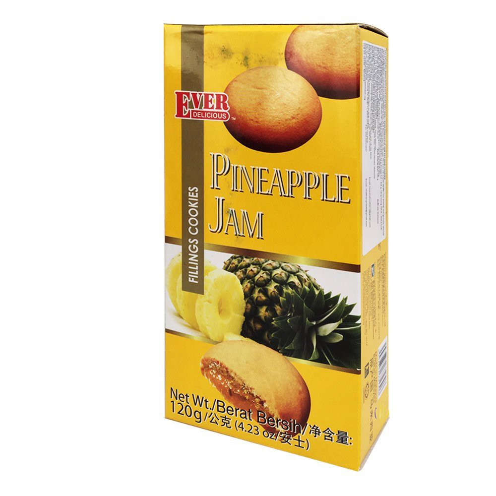 Bánh quy nhân mứt khóm EVER Malaysia 120gr - Pineapple jam fllings cookies