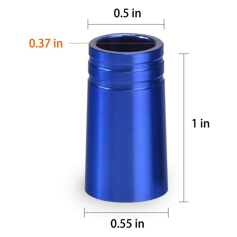 12pcs 'Pack Golf Ferrules .370 Nhôm 25mm cho Bàn là Trục Phụ kiện Câu lạc bộ Golf