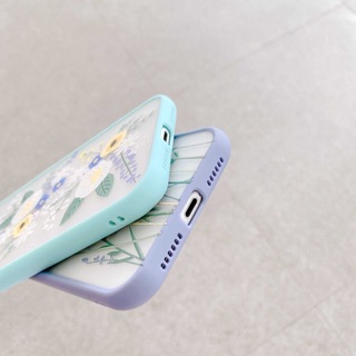 Ốp Lưng Iphone Viền Nhám Hoa Lavender