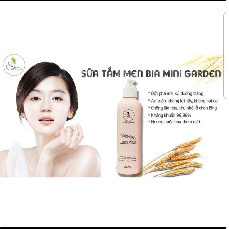 Kem body men bia Mini Garden whitening body cream kem dưỡng toàn thân trắng da SPF 25 PA ++ PV1007