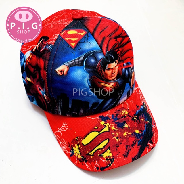 Nón kết SUPERMAN in cho bé trai 2-6 tuổi