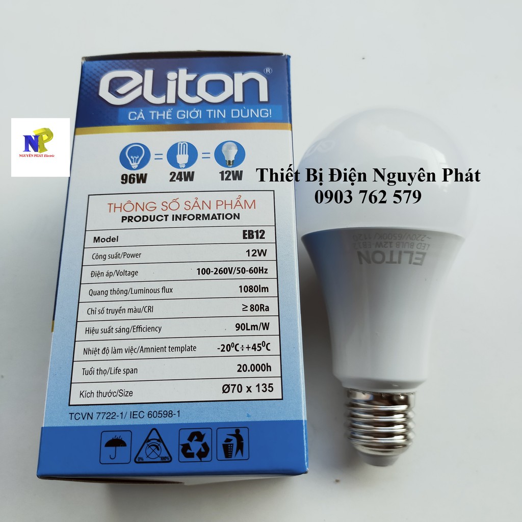 Bóng Đèn Led Bulb 5w,7w,9w,12w Siêu Sáng Kín Nước - Tiết Kiệm Điện Năng