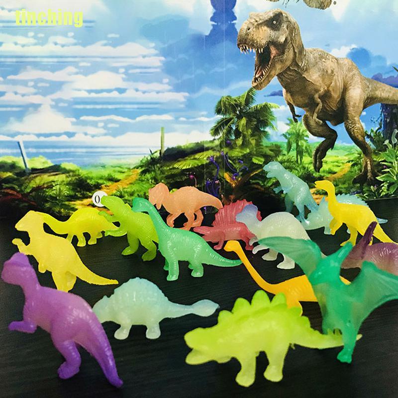 Bộ 16 Mô Hình Khủng Long Dạ Quang Trong Jurassic