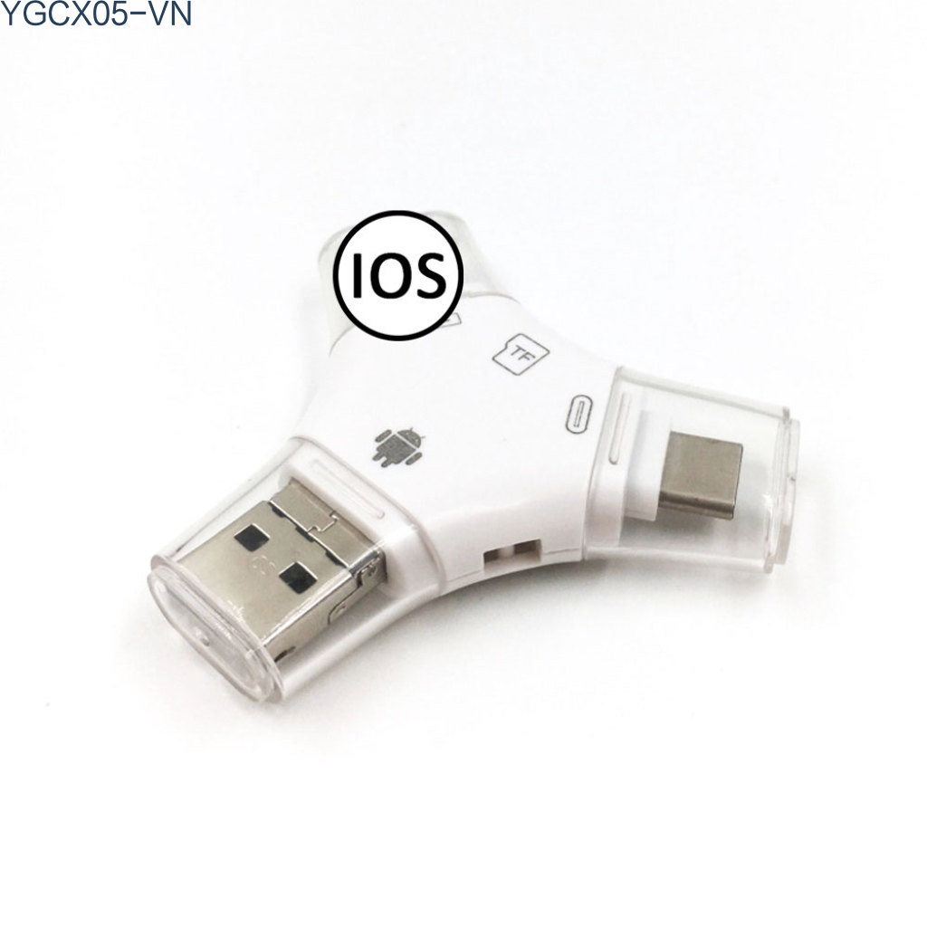 Đầu Đọc Thẻ Nhớ Đa Năng 4 Trong 1 Usb 2.0 Micro Usb Cho Iphone Android | BigBuy360 - bigbuy360.vn