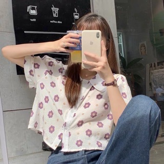 Áo sơ mi hoa cúc