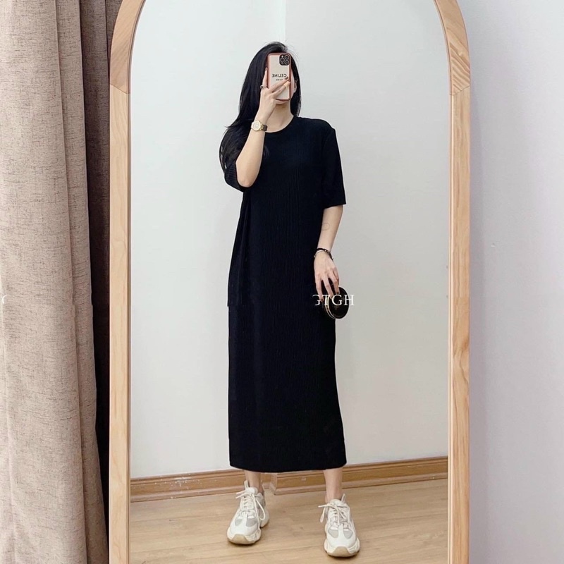 VÁY XUÔNG DẬP LY BÉ BẦU BÍ MẶC ĐƯỢC DÁNG BASIC CHẤT ĐẸP MS18662