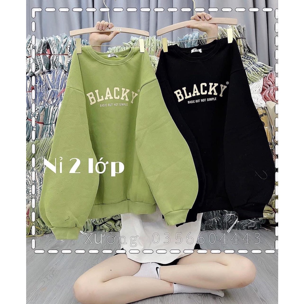 Áo Hoodies Sweater Nam Nữ From Rộng Nỉ Bông Có Mũ Hai lớp In Chữ - Unisex