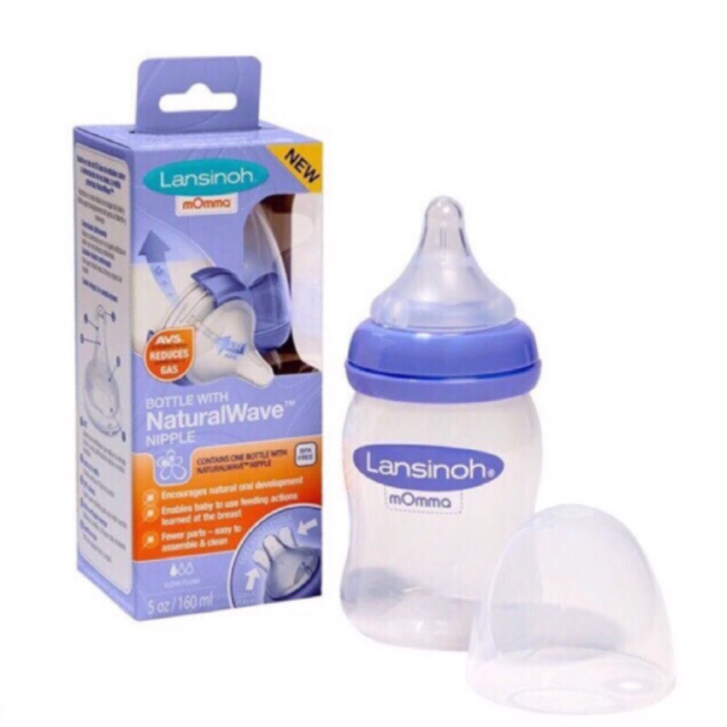 Bình sữa Lansinoh Momma 160ml/ 240ml