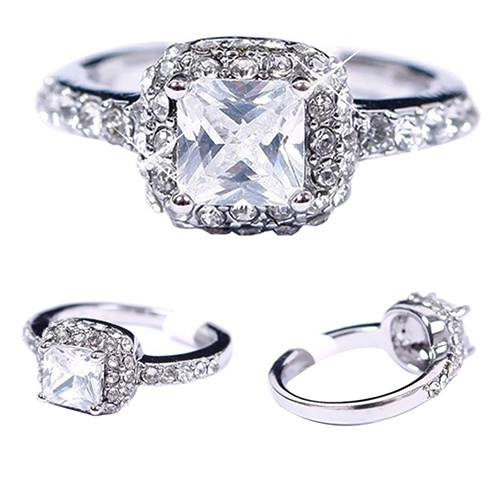 Nhẫn kim cương kiểu dáng sang trọng cho nữ