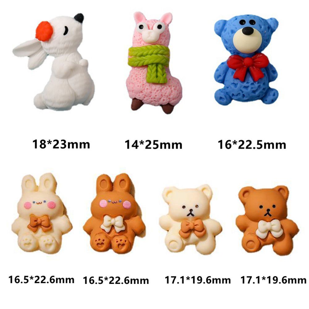 [Hàng mới về] Phụ kiện trang trí móng nghệ thuật động vật hoạt hình 3D dễ thương