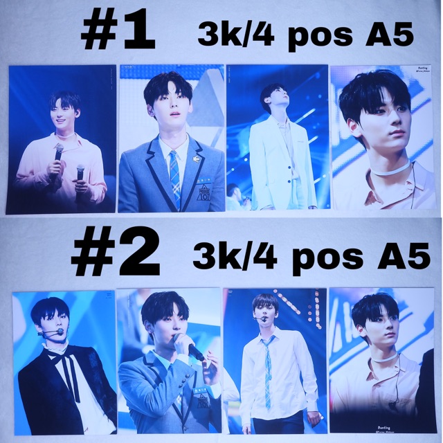 (Có sẵn) Sale poster A5 Minhyun / Jaehwan