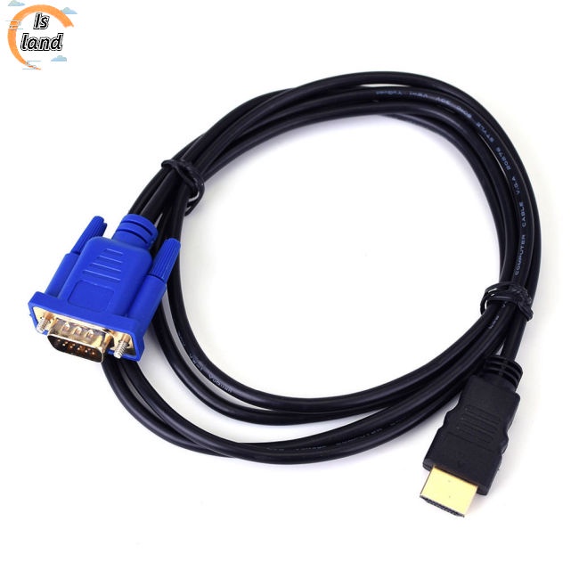 Cáp Chuyển Đổi 1.8M HDMI Sang VGA HD 1080P HDMI Cho PC Laptop